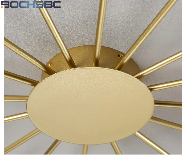 BOCHSBC пост-современный простой потолочный светильник скандинавский дом арт-деко Акриловые бусинки черный потолочный светильник столовая гостиная спальня огни