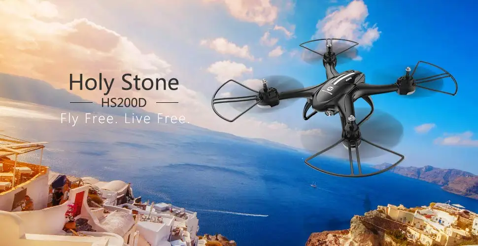 Holy Stone HS200D FPV RC Дрон с камерой 720P 120 ° FOV Live Video WiFi RC вертолет 3D Flips Безголовый режим Квадрокоптер