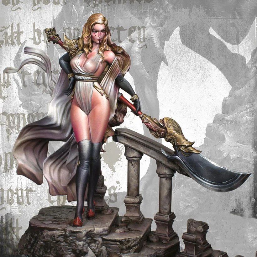 1/24   ancient woman fantasy stand  Resin figure Model kits Miniature gk Unassembly Unpainted