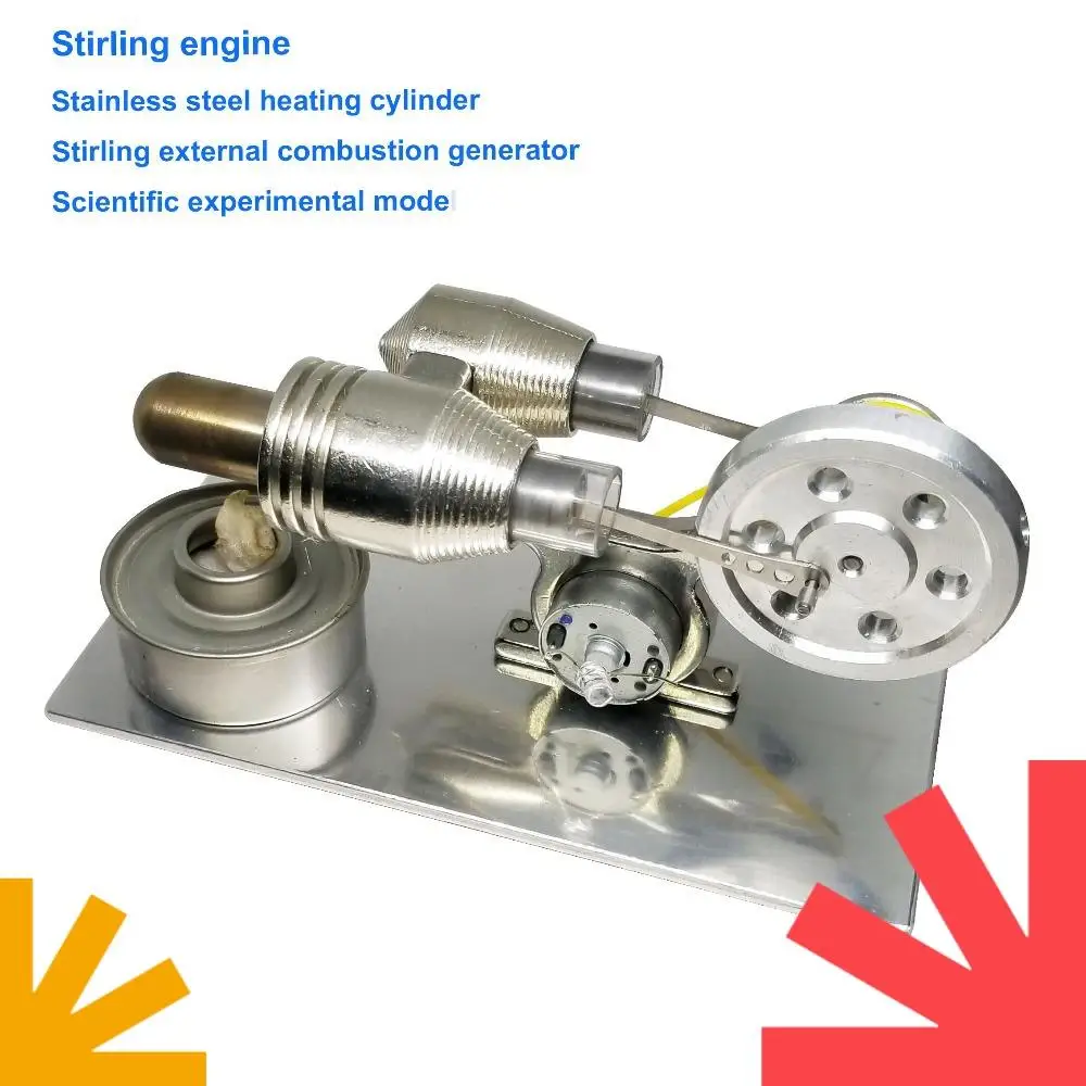 DIY Stirling Motor Zubehör Edelstahlzylinder für Ersatz Labor Laborbedarf