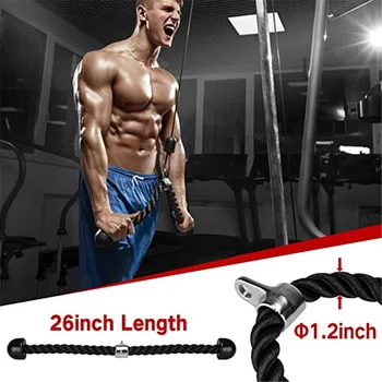 

Fitness Pulley Cable Machine Attachment System Arm Biceps Triceps Blaster Hand Strength Trainning Home Gym Workout Equipment#L25