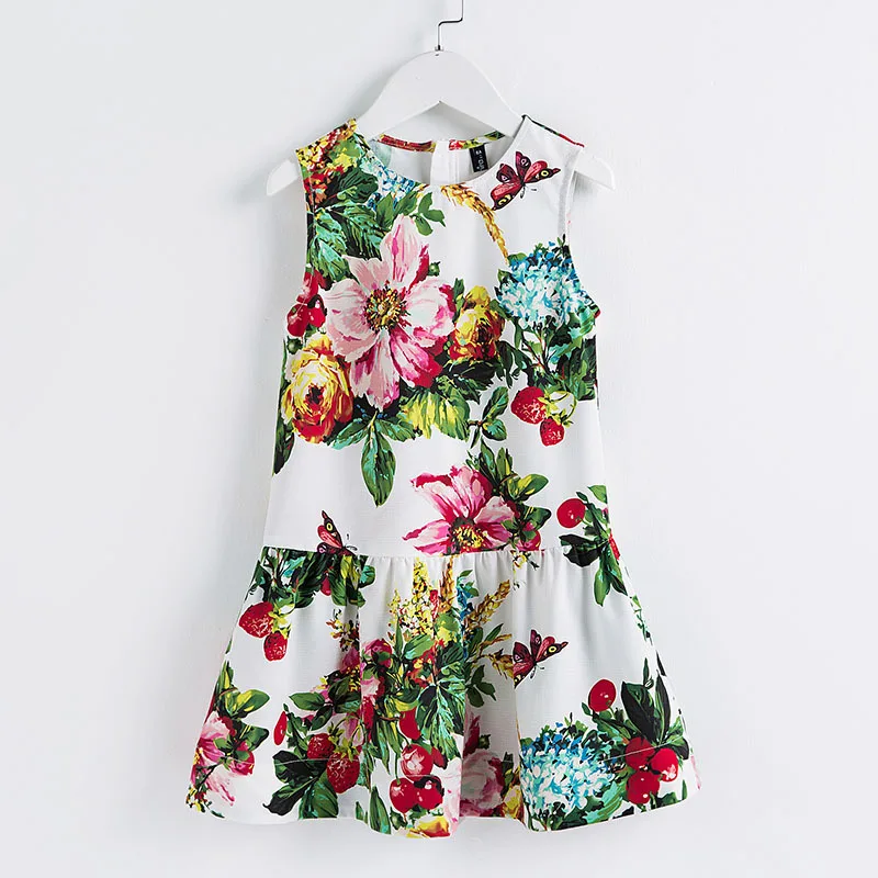 

Customizable Girls Dress Autumn Clothing Thin Cherry Blossom Princess Skirt Baby Skirt Wholesale to Join