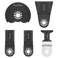 5 Pçs/set Acessórios Oscilante Ferramenta Multi Lâmina de Serra de Corte Lâminas de Serra para Madeira Poder Renovador Ferramenta Bits