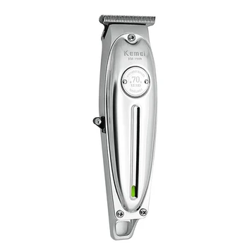 

Electric Barber Hair Clipper All Metal Men Electric Cordless Hair Trimmer Baldheaded T Blade Finish Haircut Machine