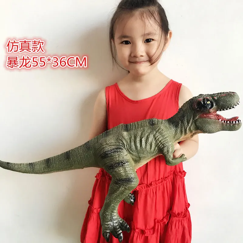 

Large Dinosaur Model Plastic Animal T-Rex Toy Large Size Soft Silcone Model Oversized Rubber with Silica Gel Unisex