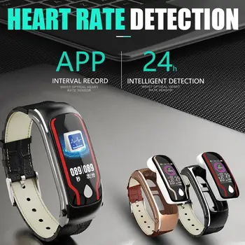 

Y9 Smart Bracelet Bluetooth Headset Combo Call Heart Rate Sports Step Multi-function Waterproof Talk Wristband 2-in-1 Bracelet