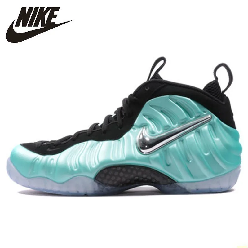 Nike Air Foamposite Pro Silver Green Bubble New Arrival Men Basketball
Shoes Air Cushion Comfortable Sneakers #624041-303