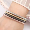 HuPo.HuTu. Stylish And Simple Personality Diameter 4.2mm Spring Coil Bracelet Men Screw Head Open Carbon Steel Bracelet Women 1