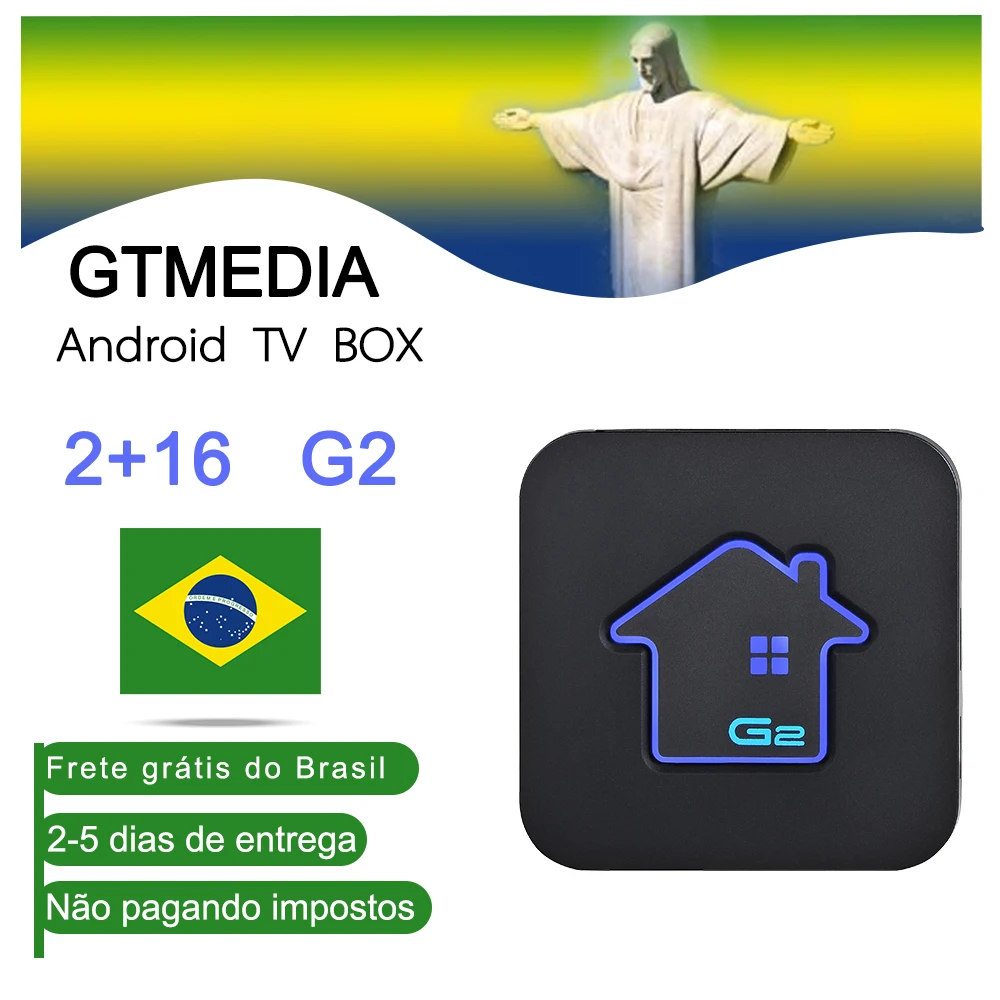 ТВ приставка GTmedia G2 Android Amlogic S905W wigbram 2 + 16 ГБ 4K HD H.265 4G Wifi медиаплеер URL M3U|ТВ-приставки