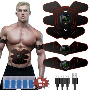 

Abdominal Muscle Trainer Rechargeable Muscle Exerciser Arm Leg Waist Abdominal Muscle Stimulator Deep Body Muscle Massager