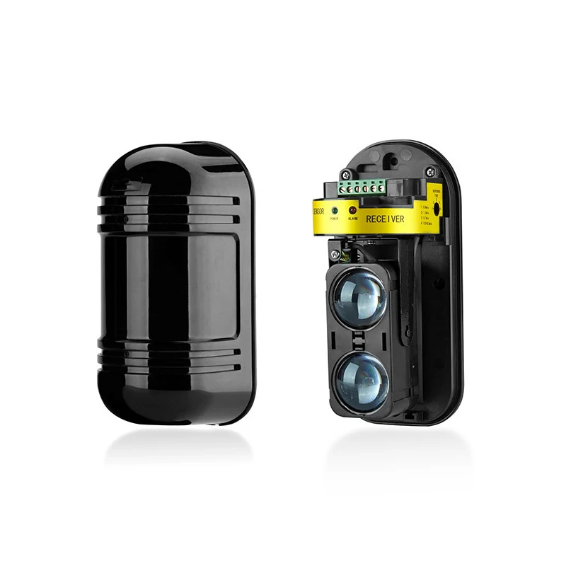 Feixe Infravermelho Detector Barreira Invisível Vigilância 100m Transmissor Receptor Alarme 12-24v Led Multinível Rfi Emi Início Jardim ir 5 IR Feixe Infravermelho Detector Barreira Invisível Vigilância
