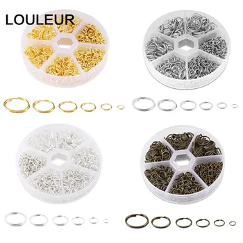 

690pcs/Box 4/5/6/8/10/12mm Iron Open Jump Ring Double Loops Gold Silver Color Split Rings Connectors DIY Jewelry Making Supplies