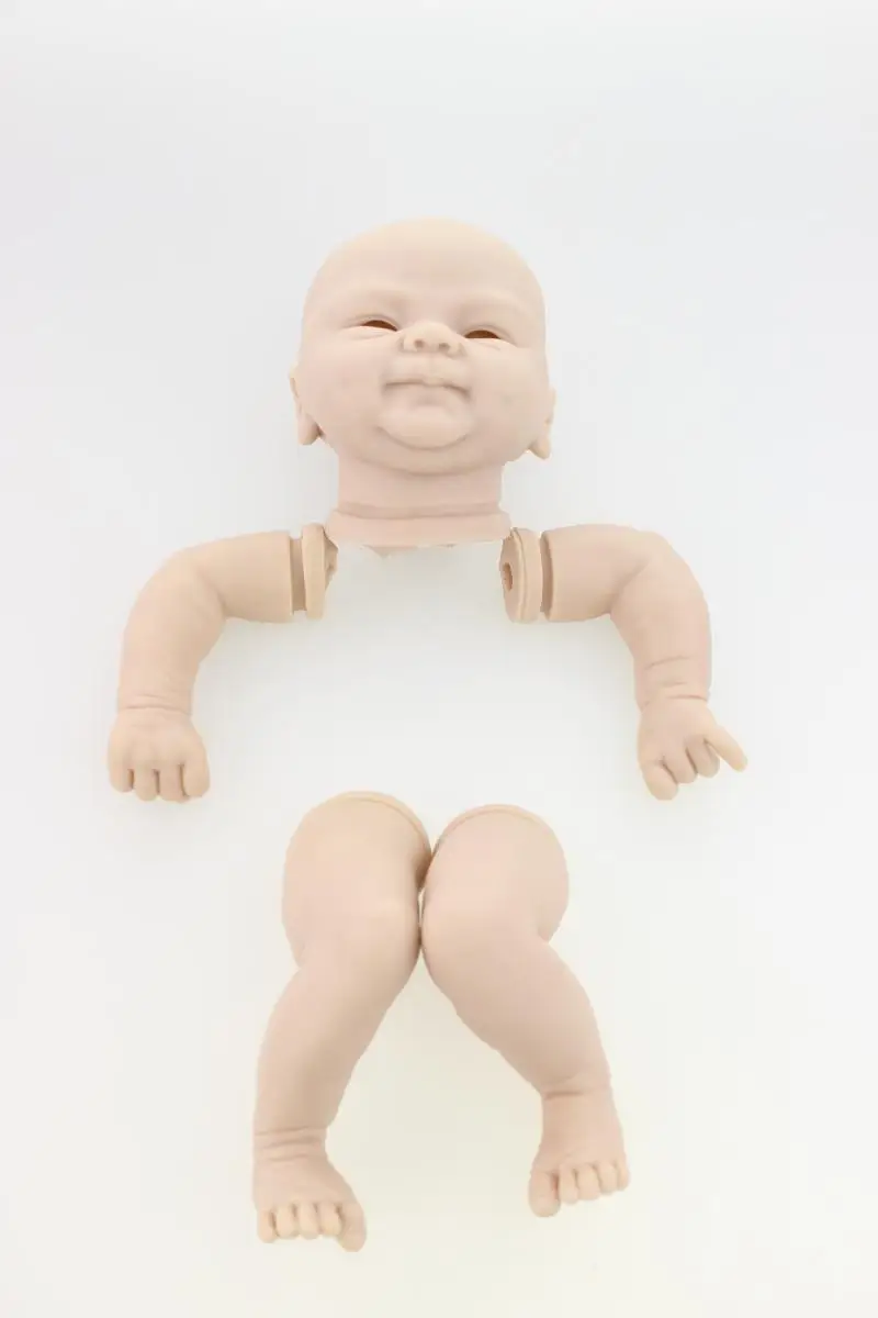 Reborn Doll Kit 17 дюймов Реалистичная Неокрашенная кукла части модель Reborn не-цвет не-готовая полная конечность полный набор форм Hight Art