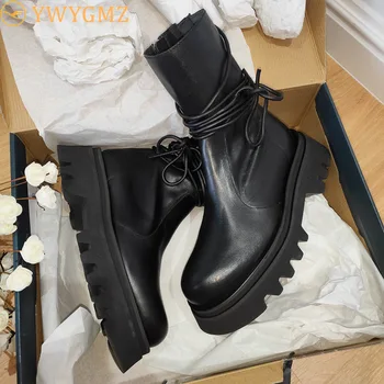 preço Botas De Moto Senhoras Mulheres Botas Botas Mulheres De Outono Botas De Combate Do Vintage Do Exército Punk Goth Biker PU Couro Curto Botas Bota Feminina