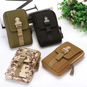 

1 PC Utility Cell Phone Waist Bag Men Money Wallet Packs Mobile Phone Bag Sports ID Card Holder Pouch Belt Bag Dropship Hot Sale