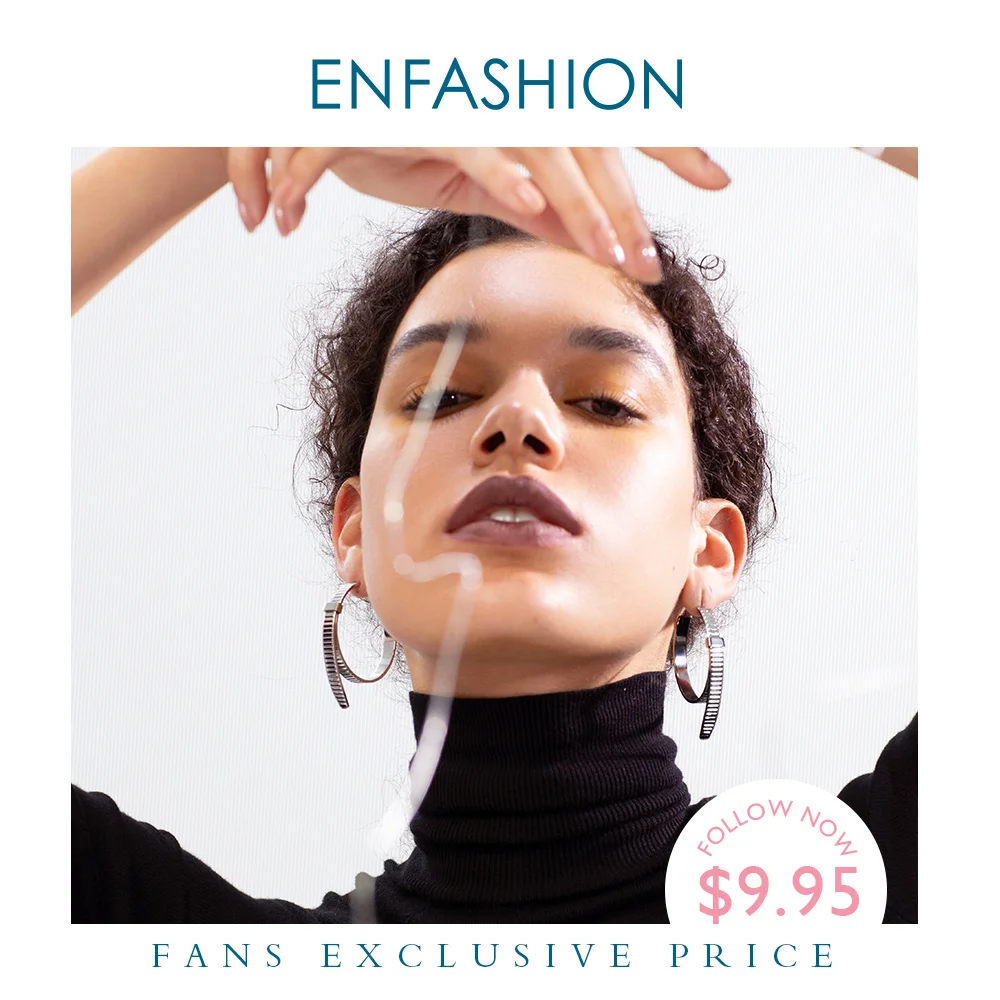 ENFASHION кабель галстук бабочка узел серьги кольца для женщин Личность нержавеющая сталь цвета: золотистый
