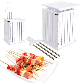 

Barbecue Kebab Maker Meat Brochettes Skewer Machine Bbq Grill Accessories Tools Set Home Garden Supplies