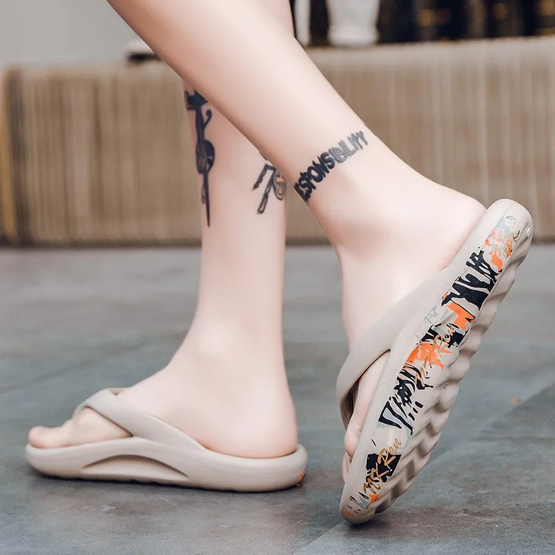 تنفس الشاطئ شبشب رجالي حجم كبير للجنسين الوجه يتخبط الصيف الترفيه الشرائح أحذية رجالي خفيفة الوزن الصنادل الناعمة Zapatillas