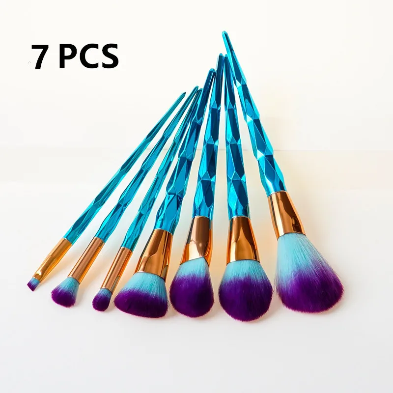 

4/7/10Pcs Set Diamond Makeup Brushes Set Foundation Blending Powder Eyeshadow Contour Concealer Eye Shadow Applicator
