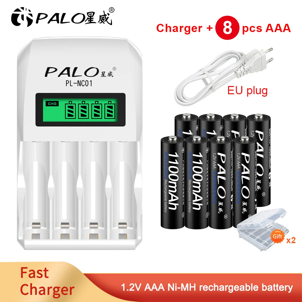 

PALO 1.2V 1100mah aaa rechargeable battery NI-MH/NI-CD rechargable battery AAA rechargble battery for toys