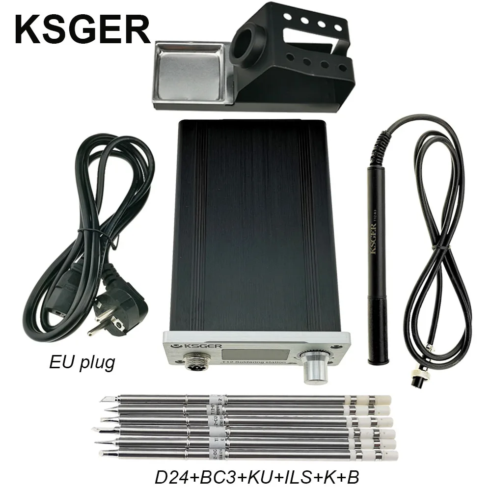 Sets 9 KSGER STM32 V3.1S T12 паяльная станция DIY OLED инструменты для пайки T12 железные наконечники 907 ручка металлическая подставка ЧПУ Передняя панель банки расплава - Цвет: Sets 9