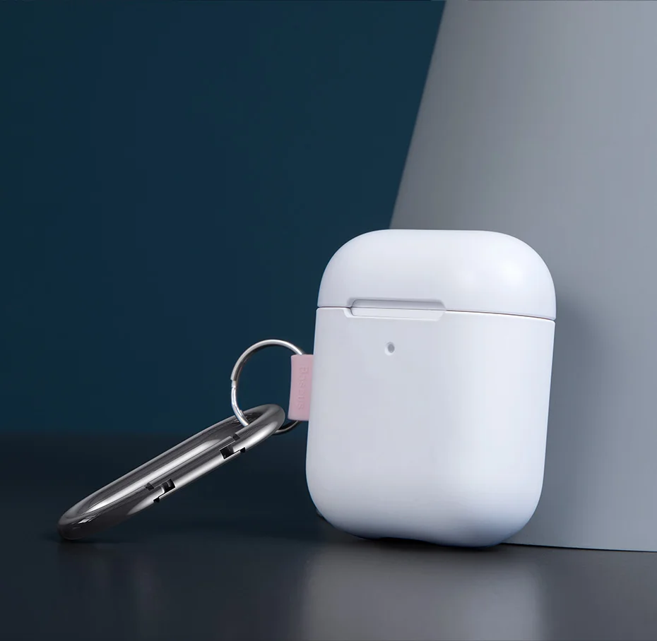 Чехол для наушников Baseus AirPods силиконовый чехол для AirPods 2 1 чехол беспроводной Bluetooth чехол для наушников Airpods