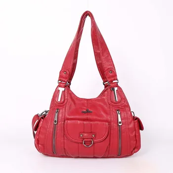 

European American Women's Bags Wash Water Pu Dumplings Multi-function Women's Handbag Sells Popular Style Shoulder Oblique Span