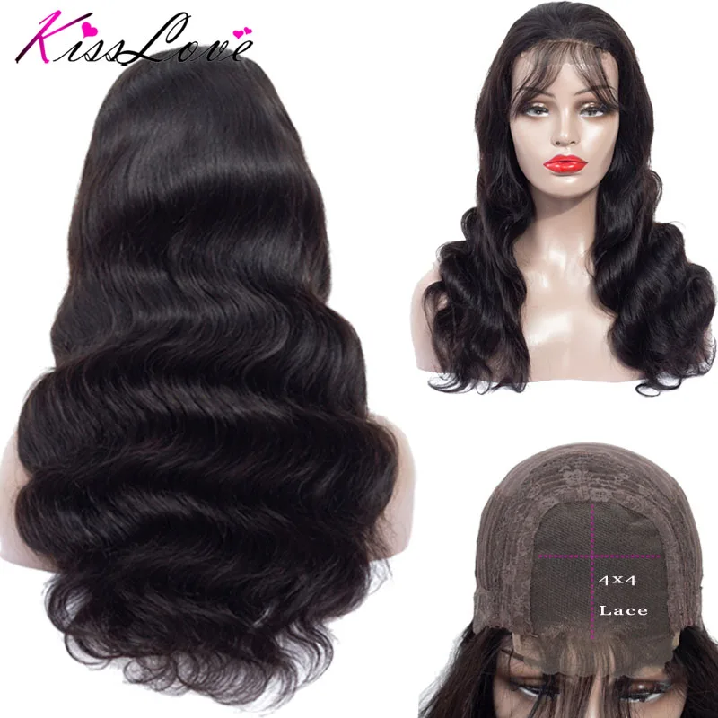 

Body Wave Lace Closure Human Hair Wigs For Women Pre Plucked Hairline With Baby Hair 10-28Inch Brazilian Non-Remy Hair Wig