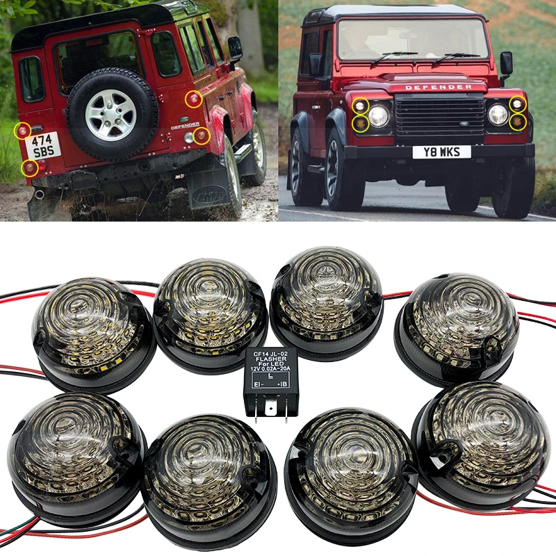 8 шт/комплект дыма для Land Rover 90/110 83 90 Defender 16 светодиод комплект обновления