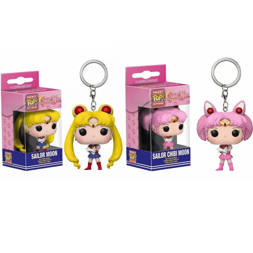 Funko POP аниме Сейлор Мун Луна Чиби брелок луна виниловые фигурки игрушки