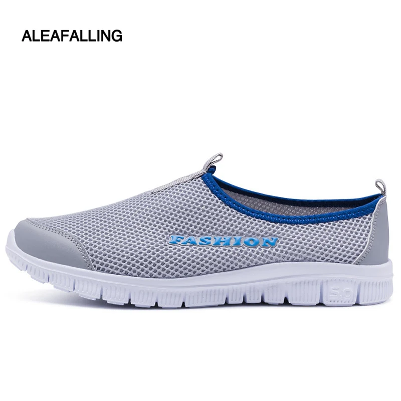 

Spring and summer new mesh sneakers boy's casual loafers women breathable couples flat-bottomed one pedal women's shoes 33-46