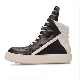 

boots Fashionable European and American men's boots, leather high top leather boots, new men's shoes in autumn, Martin boots