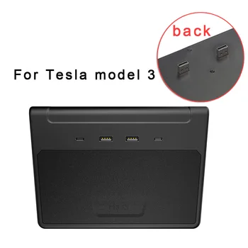 

1pc USB Expander Box Auto For Tesla Model 3 4-USB 2-Type C Accessories