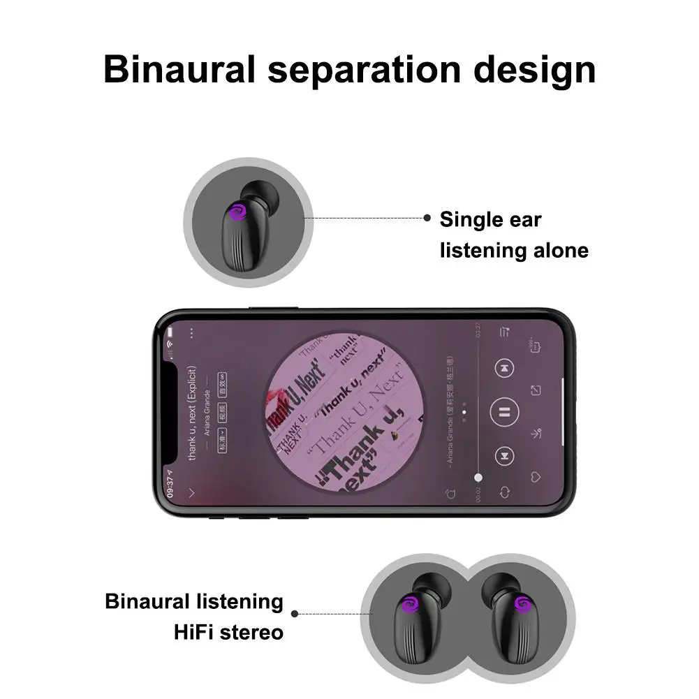 X2 наушники-вкладыши TWS Bluetooth наушники бинауральные Touch беспроводные Игровые наушники спортивные наушники-вкладыши Водонепроницаемый наушники с Функция беспроводной связи