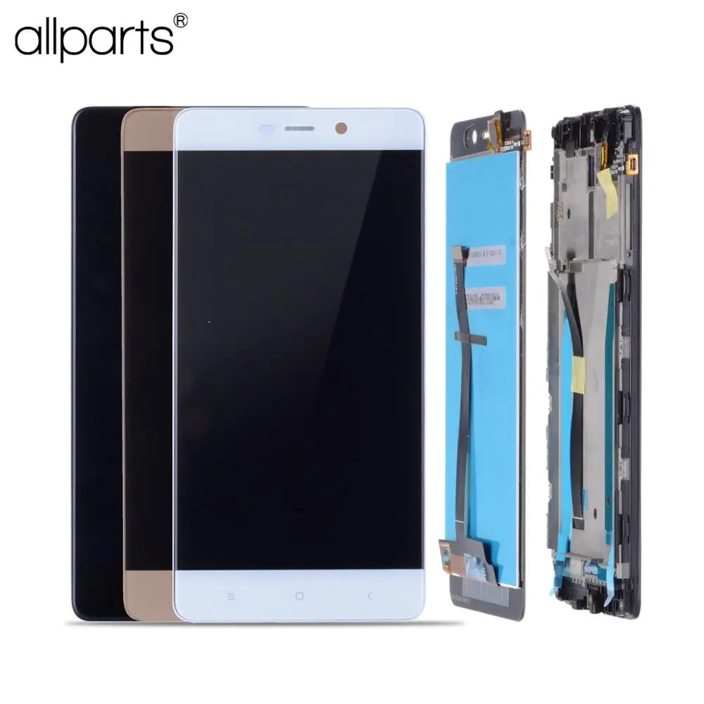 Pаспродажа Дисплей для Xiaomi Redmi 4 Pro Prime font b LCD b font в сборе с тачскрином на рамке Оригинал 5.0 черный черный золото