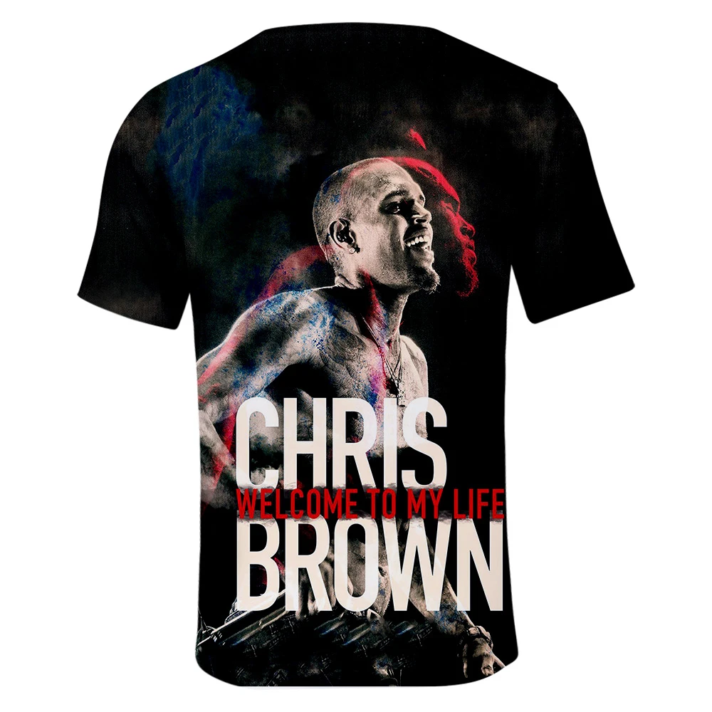 Новая Коричневая футболка с 3D принтом «chris» для мужчин и женщин, футболка с короткими рукавами для мальчиков и девочек, летняя дышащая футболка, Лидер продаж