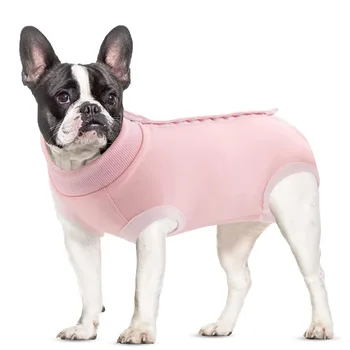 Dog Recovery Suit - Breathable Surgical Vest Alternative to Cone for Male & Female Dogs - Post-Op Healing Clothes for Small Puppies