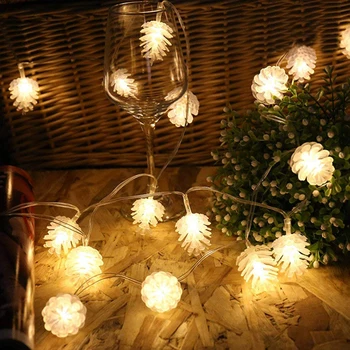

Pinecone String Lights LED String Light Christmas Party Light String Battery Power Pine Cone Fairy Lights For Birthday Christma