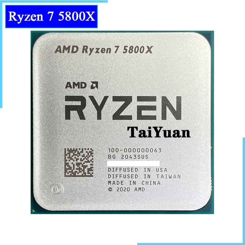 Процессор AMD Ryzen 7 5800X 3 8 ГГц ядер 16 потоков нм L3 = 32 Мб 100-000000063 разъем AM4 | Компьютеры и