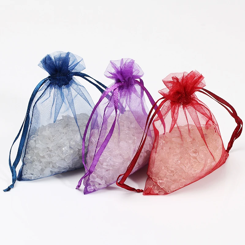 organza fabric bolsas