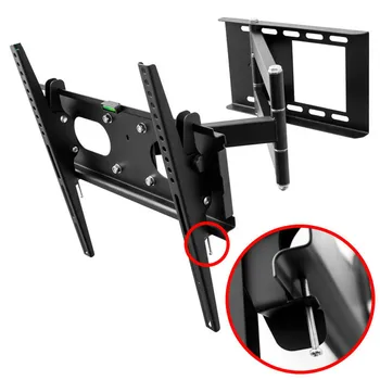 

Articulating TV Wall Mount Bracket for 26"-55"LCD LED Plasma 3D TV with VESA up to 400x400, Full Motion Tilt Swivel long arm