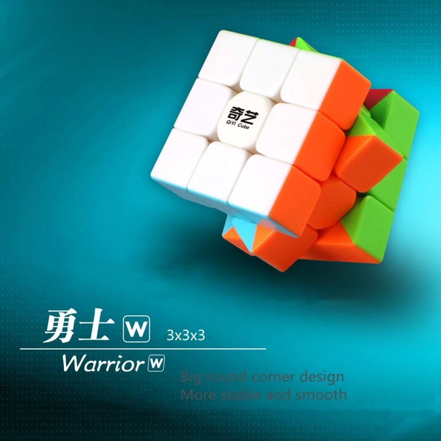 Qiyi Warrior W 3x3x3 кубик рубика Магический кубик Профессиональный 3x3 скоростные кубики Пазлы 3 на 3 скоростной кубик Быстрый крученый кубик расслабляющий облегчающий давление игрушки кубик рубика