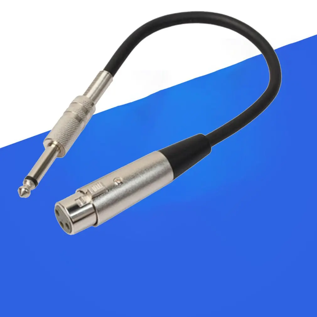 XLR Сделано в Китае муфтовый стыковочный переводник до 6,35 мм 1/4 дюйма подойдет как для повседневной носки, так гнезда разъёма экранированный штекер стерео аудио кабель Шнур для Mic микшер усилитель звука Ca