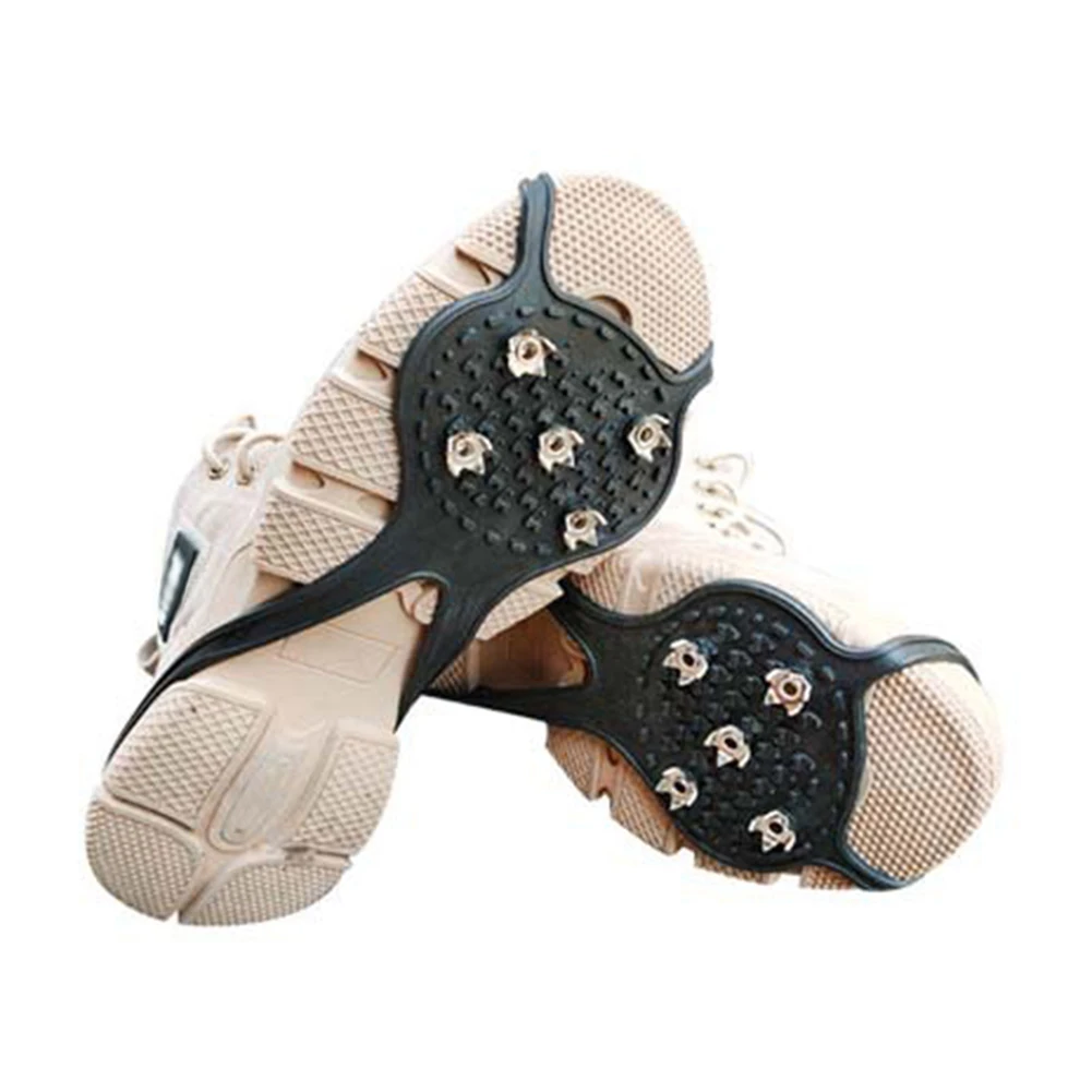 1 пара шипов противоскользящие ледяные снежные ботинки Захваты альпинистские бутсы Crampon крышка ботинка анты с шипами taca снежные Захваты