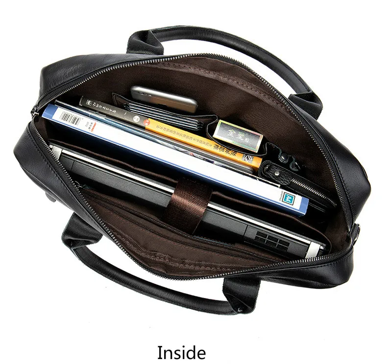 Мужской портфель из натуральной кожи, деловая сумка для ноутбука, повседневная большая сумка на плечо, винтажные мужские