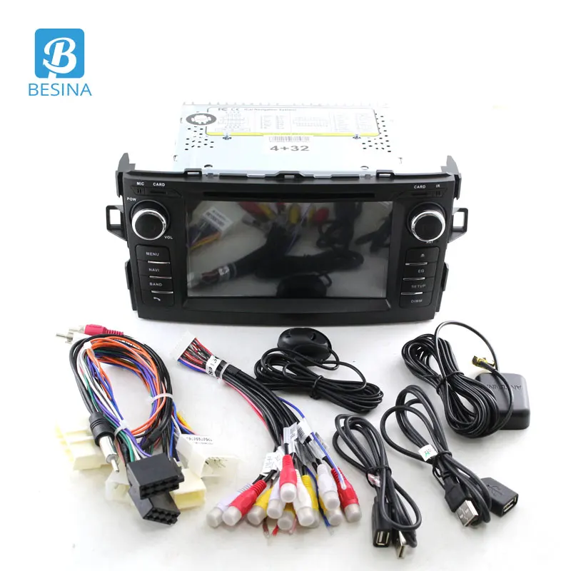 Besina Android 9,0 автомобильный dvd-плеер для Toyota AURIS 2008 2009 2010 2011 Мультимедиа gps навигация wifi 2 Din Автомобильная магнитола 64G стерео