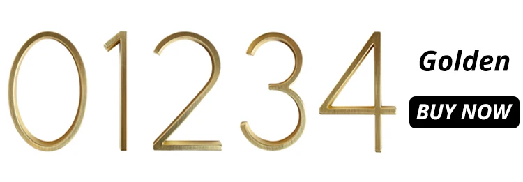 125mm Floating House Number Letters Big Modern Door Alphabet Home Outdoor 5 in.Black Numbers Address Plaque Dash Slash Sign #0-9