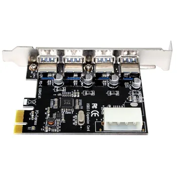 

4 Ports Accessories Converter Add On For Desktop Expansion Card Professional Controller Super Fast Hub Adapter PCI E To USB 3.0