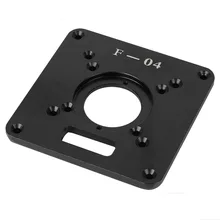 Placa de alumínio para roteador mesa máquinas carpintaria carpintaria ferramentas plaina máquina de trabalhar madeira bancos marcenaria ferramenta