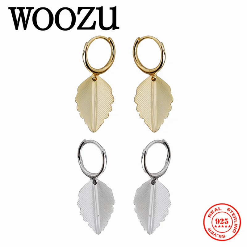 WOOZU реальные 925 стерлингового серебра в виде геометрических фигур небольшая